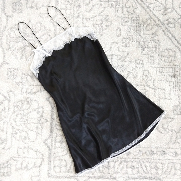 Victoria's Secret Other - NWOT VS lace-trim satin slip nightgown